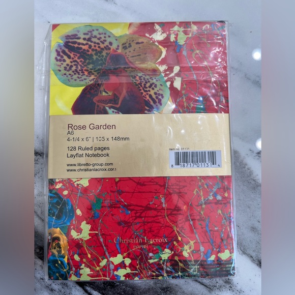 Christian Lacroix Papier Rose Garden A6 128 Ruled Pages Layflat Notebook - NWT - Picture 3 of 5